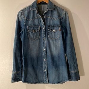 Gucci Snap front denim shirt